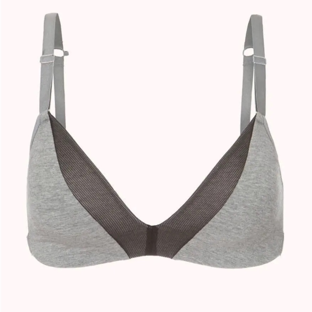 Gray and Brown Women's Bra